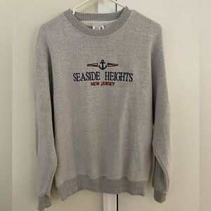 Esy Co Seaside Heights, New Jersey Pullover  Sweatshirt.Gray Long Sleeve.Size M.
